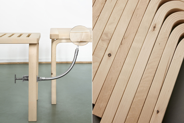 北欧家具　アルヴァ・アアルト　artek　ベンチ153A