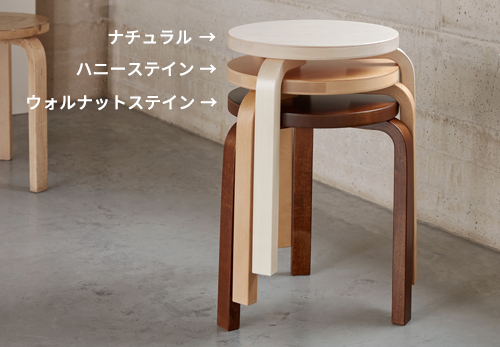 北欧家具　アルヴァ・アアルト　artek　スツール60