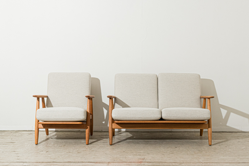 北欧家具　デンマーク　ハンス・J・ウェグナー　GE240　シングルソファ