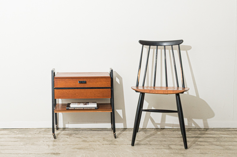 北欧家具　デンマーク　ソーイングワゴン