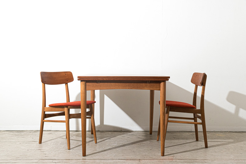 北欧家具 デンマーク ダイニングテーブル エクステンション