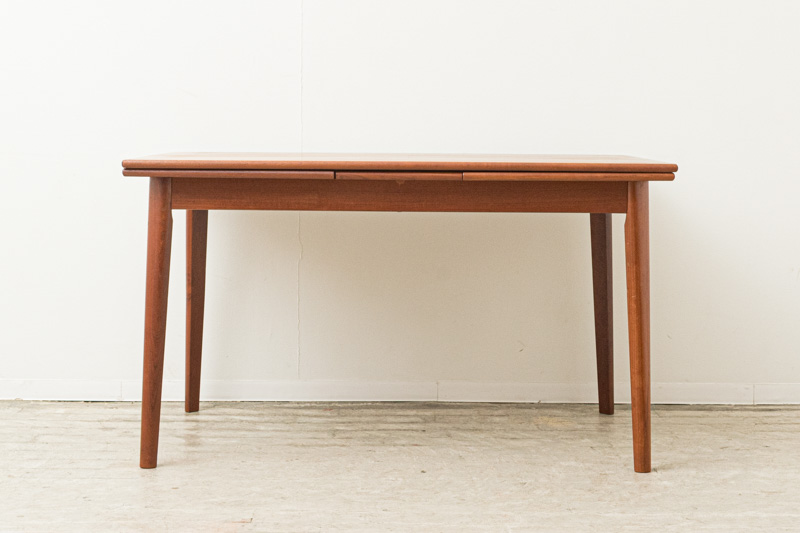【デンマーク製　PJ Danmark 北欧ヴィンテージ】ダイニングテーブルのみ 北欧家具 talo デンマーク製 ビンテージ 伸長式ダイニングテーブル