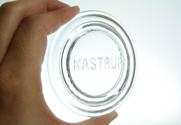 北欧雑貨　デンマーク　ビンテージ　ガラスキャニスター　KASTRUP