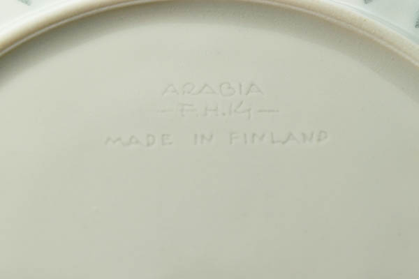 北欧雑貨　Finland　ARABIA　rice pocelain friedl kjellberg プレート&