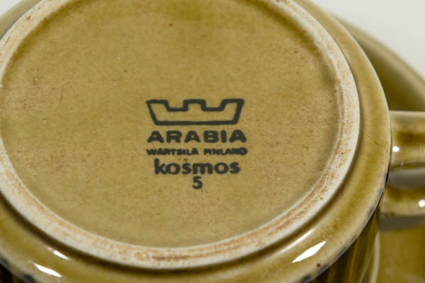 北欧雑貨　フィンランド　ARABIA　アラビア Kosmos　コスモス カップ＆ソーサー