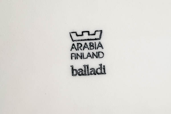 北欧雑貨 フィンランド ARABIA アラビア  Balladi　Heikki Orvola　プレート