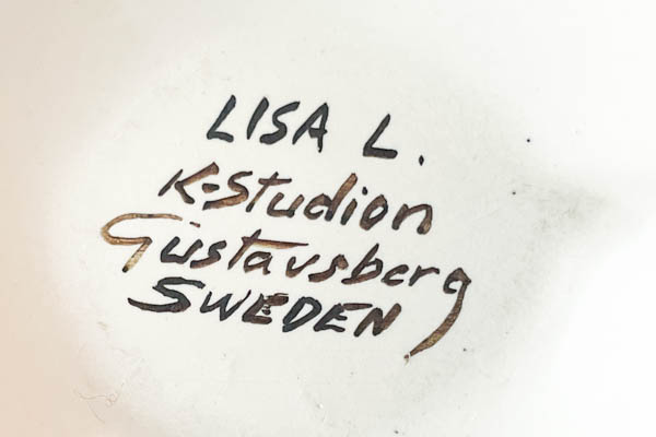 北欧雑貨　GUSTAVSBERG Lisa Larson グスタフスベリボート