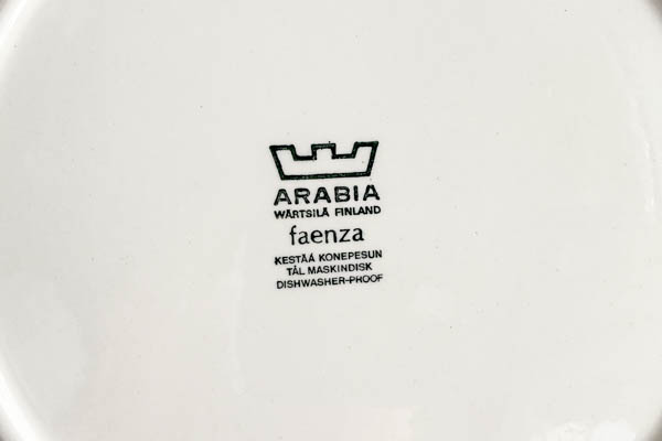 北欧雑貨　フィンランド　ARABIA　アラビア faenza vintage プレ-ト