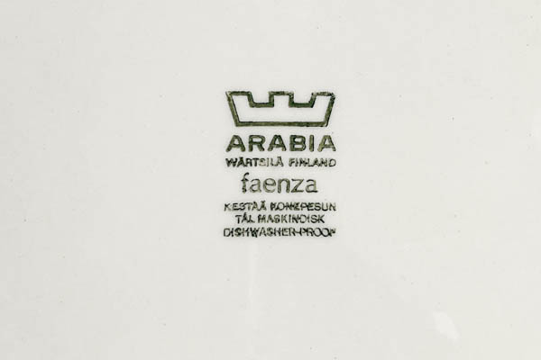 北欧雑貨　フィンランド　ARABIA　アラビア faenza vintage プレ-ト