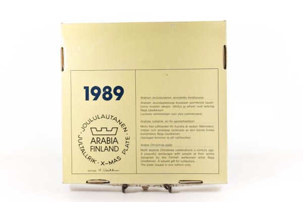 北欧雑貨 フィンランド ARABIA アラビア ビンテージ 1987 イヤープレート　ライヤ・ウオシッキネン