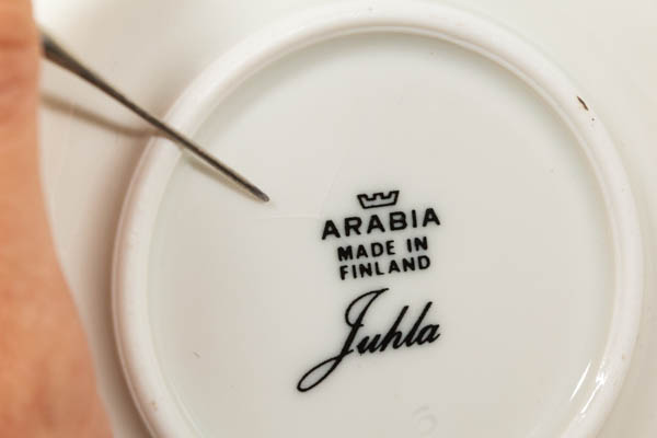北欧雑貨　フィンランド　ARABIA　johla デミタスカップ＆ソーサー