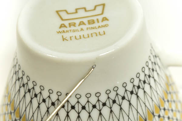 北欧雑貨 フィンランド ARABIA アラビア KILTA　カイ・フランク デミタスカップ&ソーサー